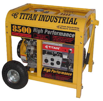 Titan gasoline portable commercial generator - 7200 watt